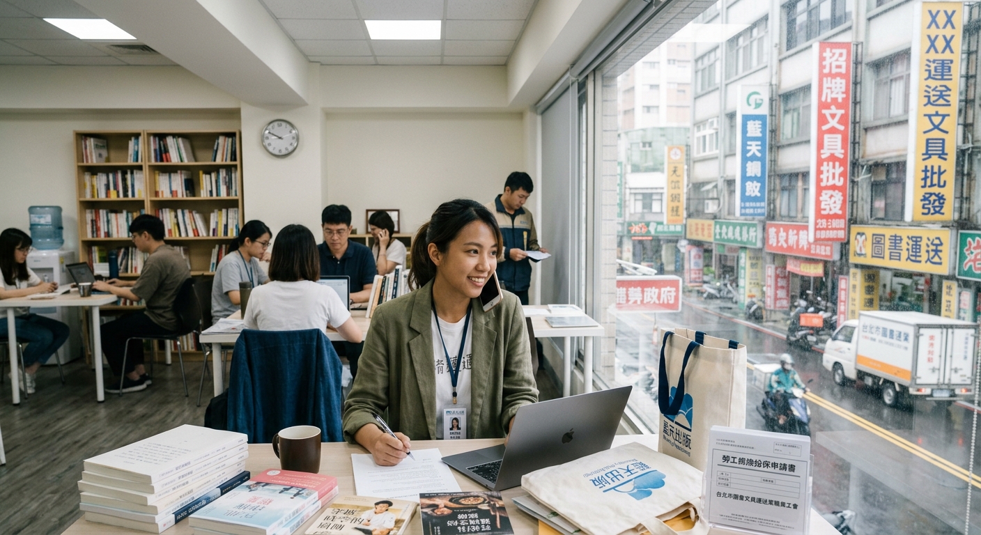 省下爬文時間！作者經紀助理加入「台北市圖書文具運送工會」保障一次到位